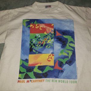 Vintage Paul McCartney New World Tour Concert T Shirt 1993 Size Large